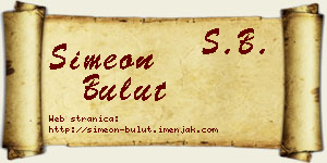 Simeon Bulut vizit kartica